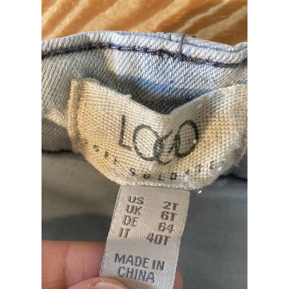 NEW LOGO by Lori Goldstein High Rise Jeans Size 2 Tall Wide Leg Cropped - Picture 3 of 11